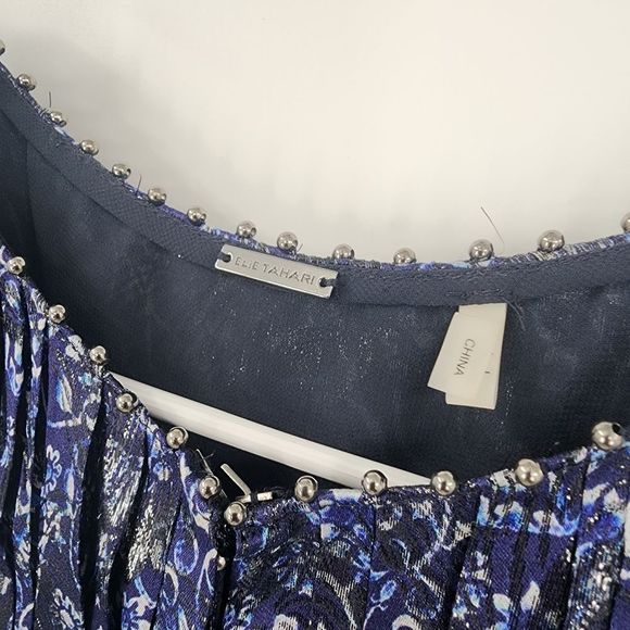 Elie Tahari Women's Silk Blend Blouse Size Large - Picture 6 of 7